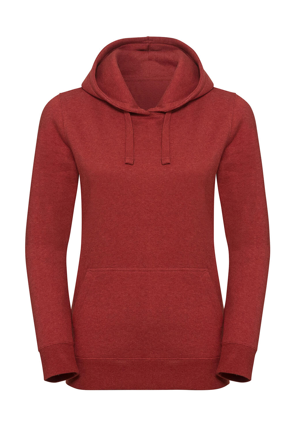 Felpa donna Authentic Melange Hooded - BM - Brick Red Melange