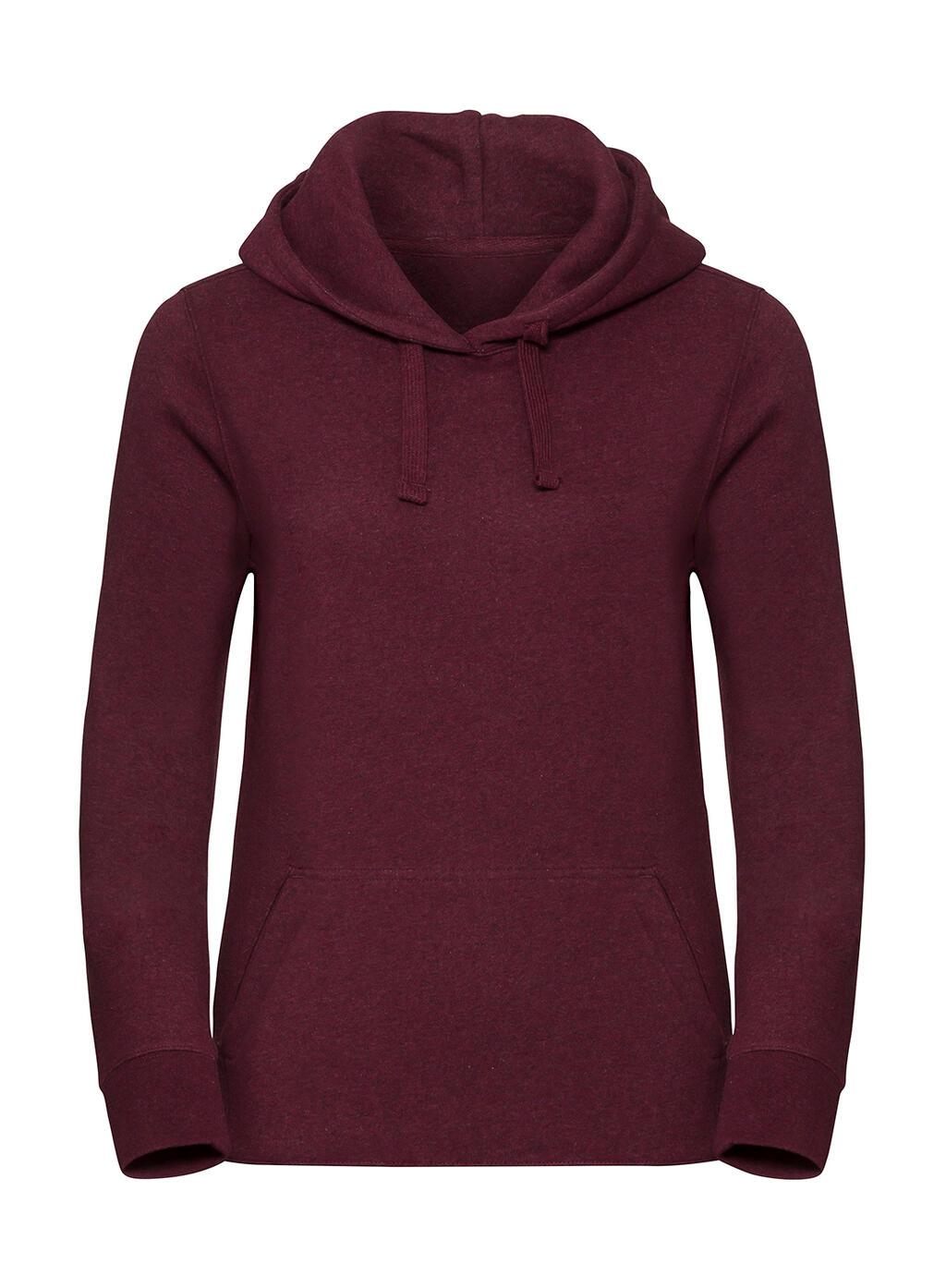 Felpa donna Authentic Melange Hooded - BD - Burgundy Melange