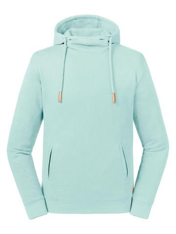 Felpa a collo alto con cappuccio Pure Organic - AQ - AQUA