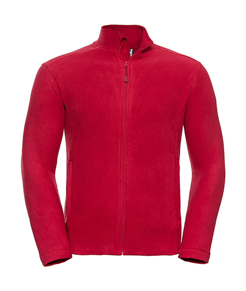 Micropile Uomo con zip intera - CR - Classic Red
