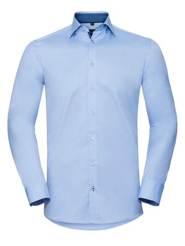 Camicia LS Tailored Contrast Herringbone - LB - LIGHT BLUE
