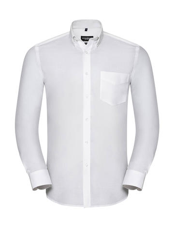 Camicia LS Tailored Button-Down Oxford - 30 - White