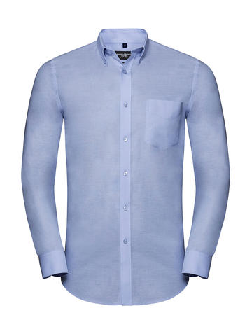 Camicia LS Tailored Button-Down Oxford - OD - Oxford Blue