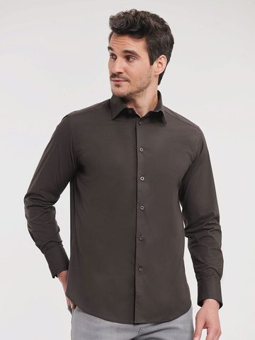 Camicia Stretch attillata maniche lunghe
