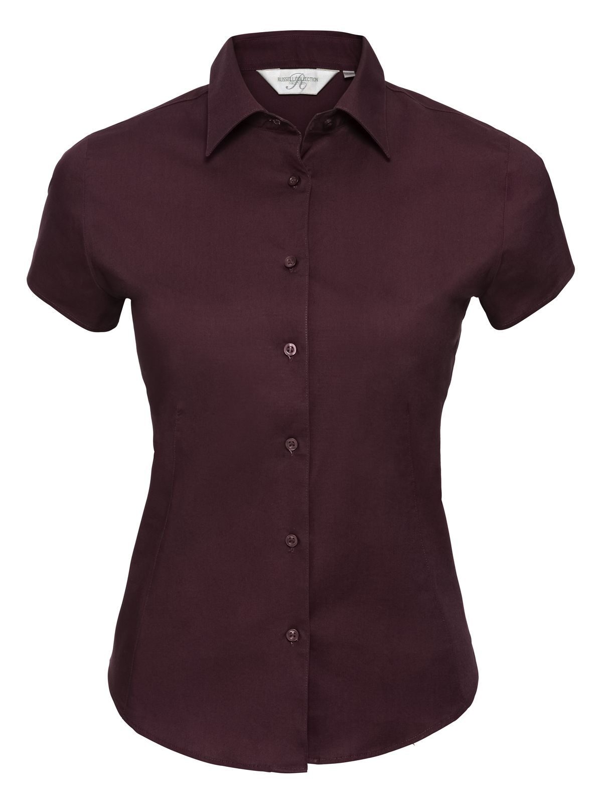 Ladies' Short Sleeve Easy Care Fitted Shirt - PT - Port