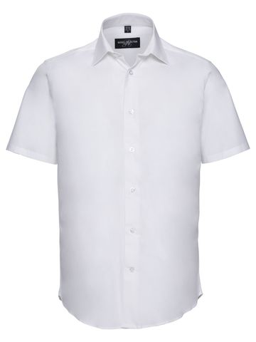 Camicia Stretch attillata maniche corte - 30 - White