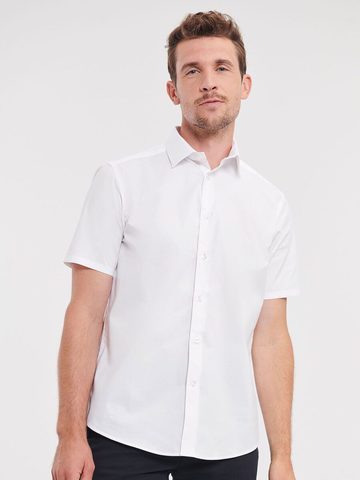 Camicia Stretch attillata maniche corte - Camicia Stretch attillata maniche corte