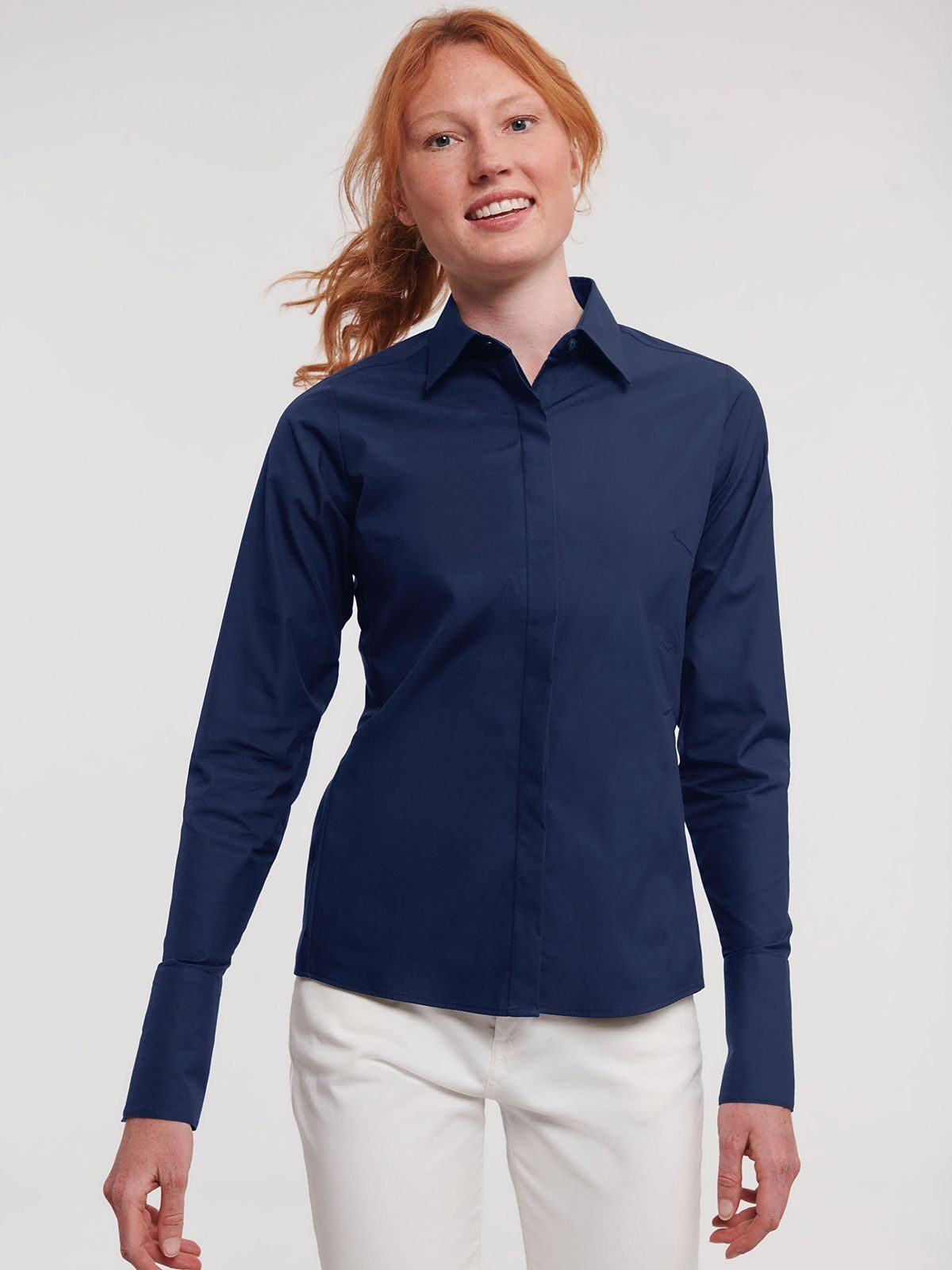 Ladies' Long Sleeve Fitted Ultimate Stretch Shirt