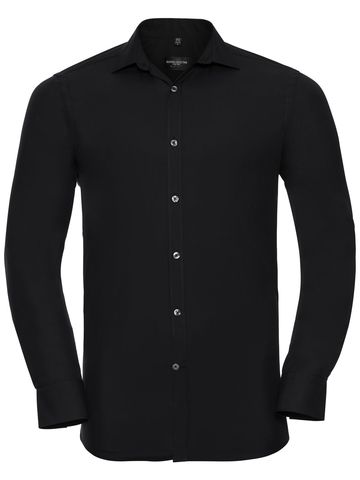 Camicia uomo Ultimate Stretch maniche lunghe - 36 - Black