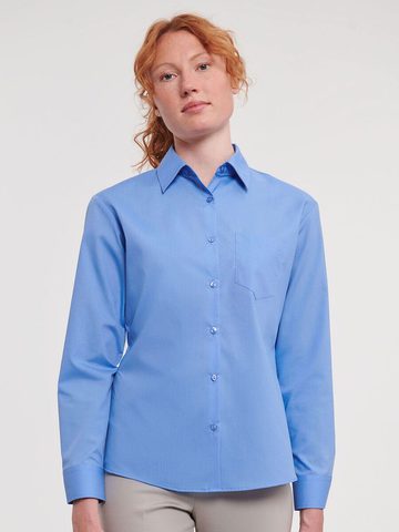 Camicia donna popeline maniche lunghe
