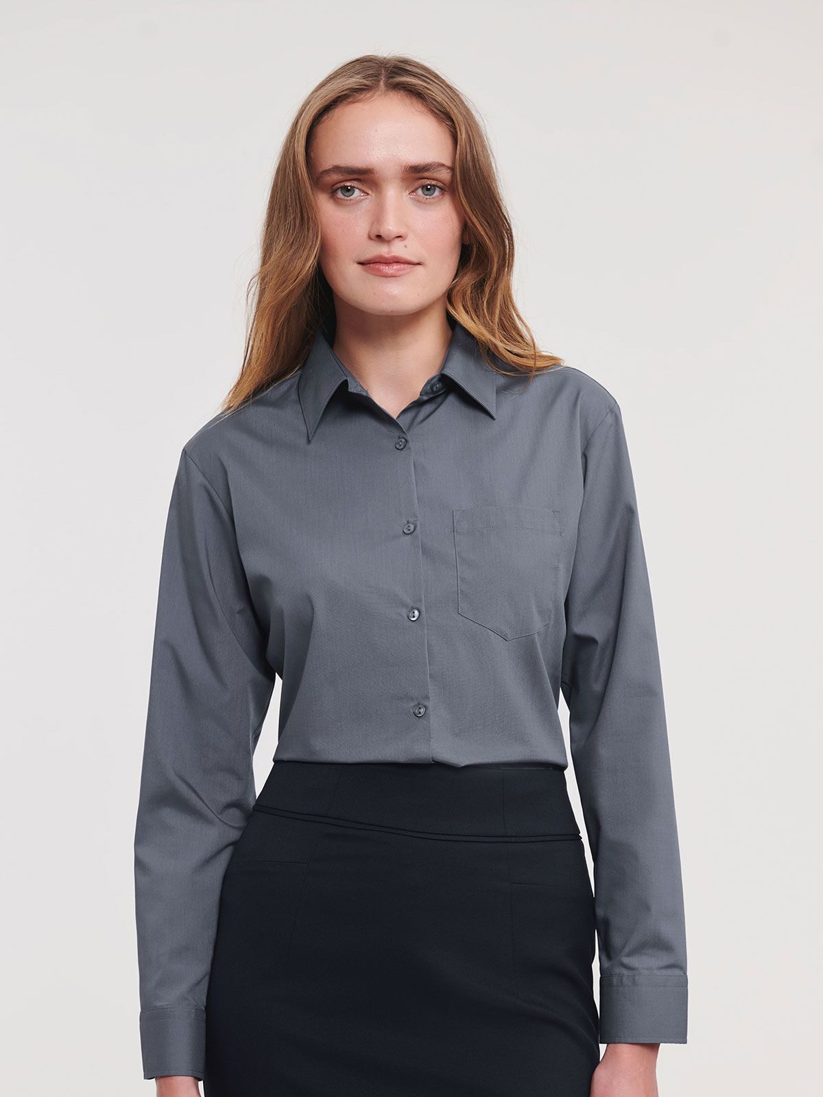 Ladies' Long Sleeve Classic Polycotton Poplin Shirt
