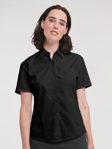 Camicia popeline puro cotone maniche corte