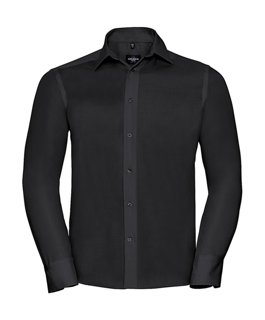 Men's Long Sleeve Tailored Ultimate Non-Iron Shirt - 36 - Black