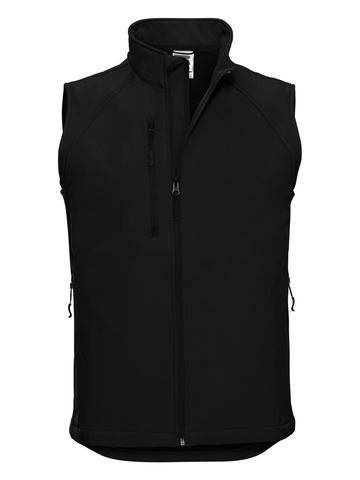 Men's Softshell Gilet - 36 - Black