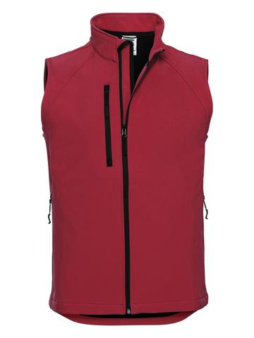 Men's Softshell Gilet - CR - Classic Red