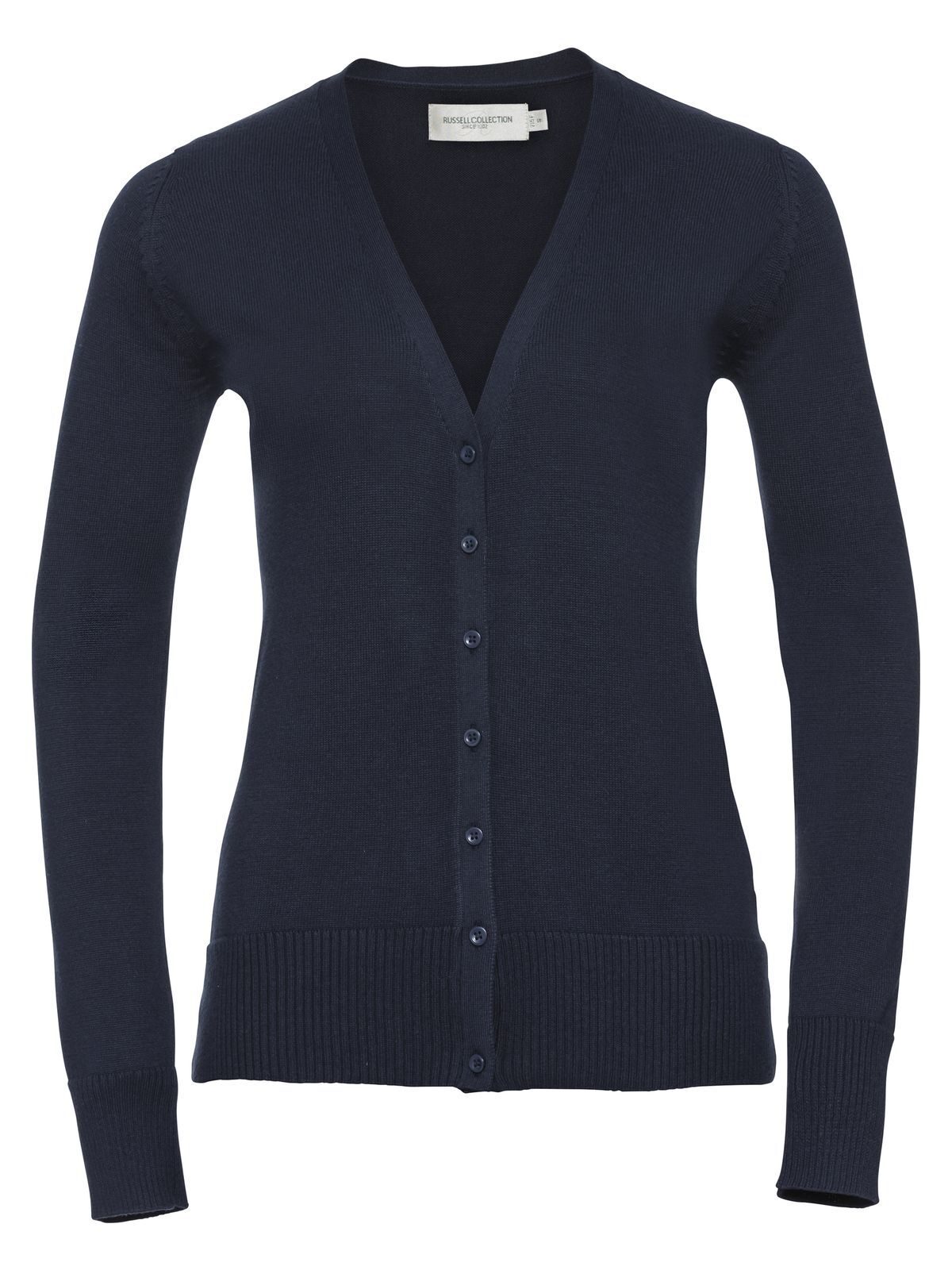Ladies´ V-Neck Knitted Cardigan - FN - French Navy