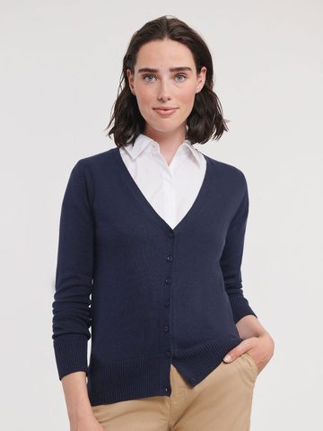 Ladies' V-Neck Knitted Cardigan