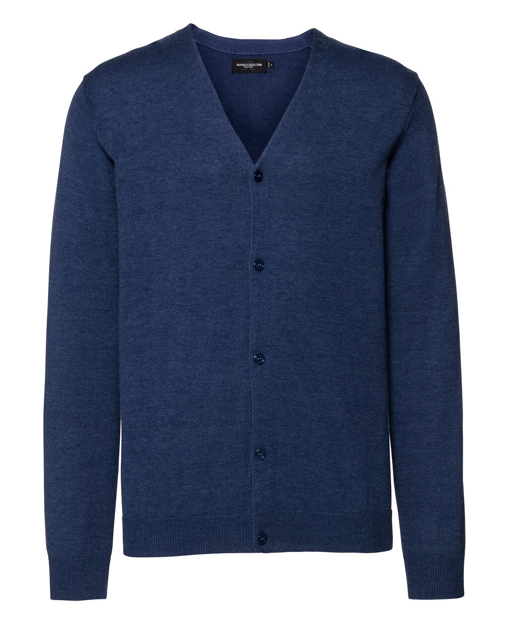 Cardigan uomo scollo a V - Denim Marl
