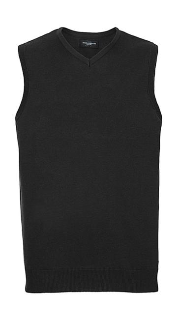 Adults' V-Neck Sleeveless Knitted Pullover - CM - Charcoal Marl