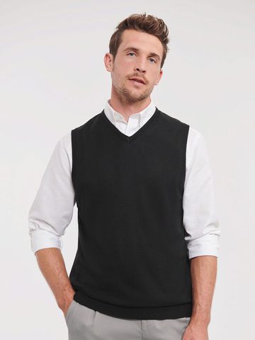 Adults' V-Neck Sleeveless Knitted Pullover