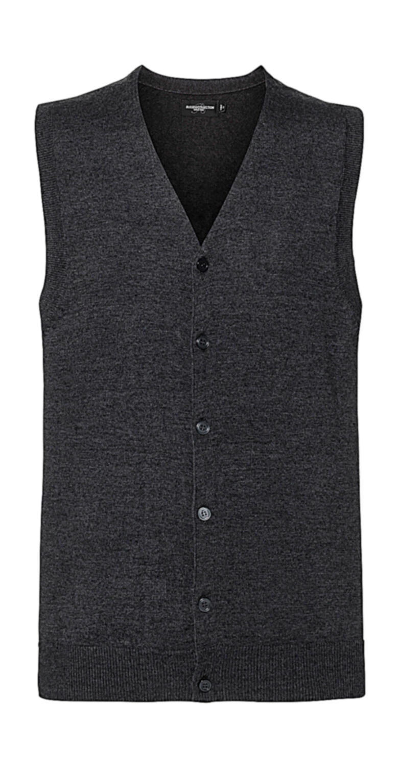 Gilet uomo scollo a V - CM - Charcoal Marl