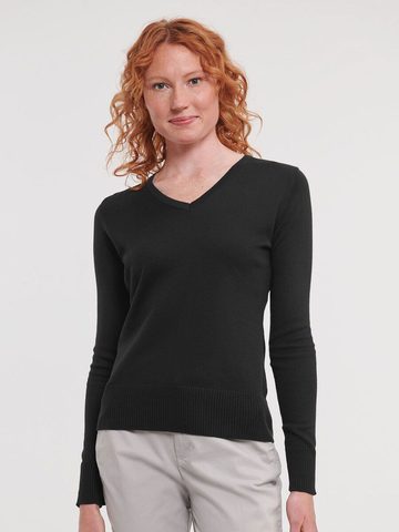 Ladies' V-Neck Knitted Pullover