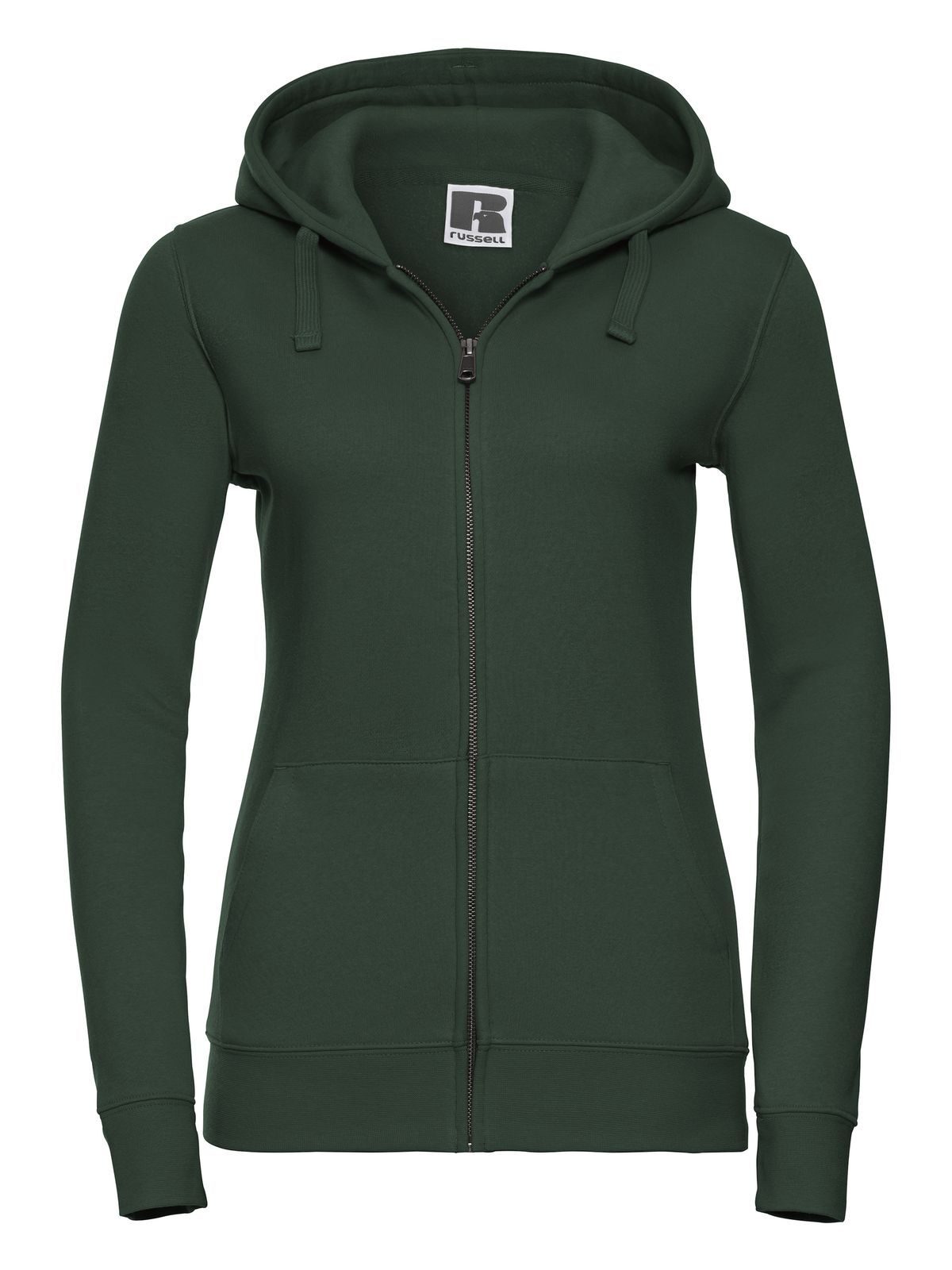 Ladies´ Authentic Zipped Hood Jacket - 38 - Bottle Green