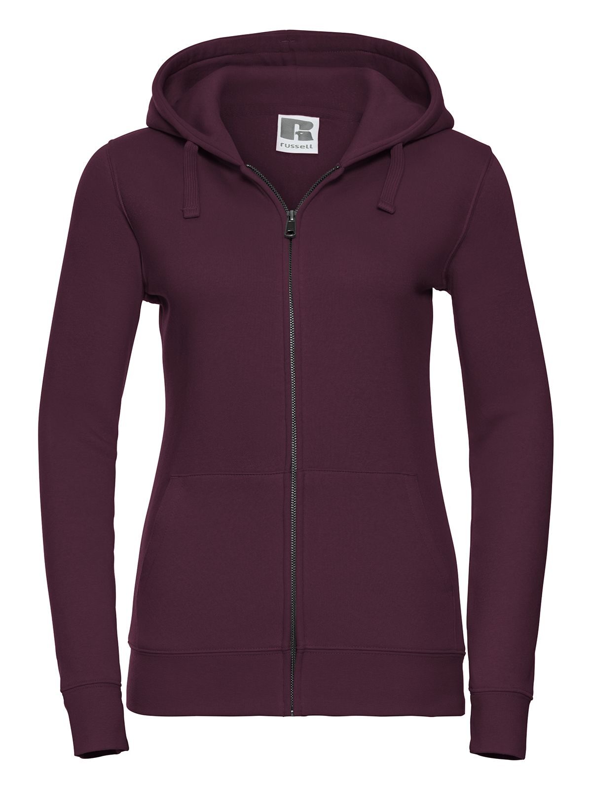 Ladies´ Authentic Zipped Hood Jacket - 41 - Burgundy
