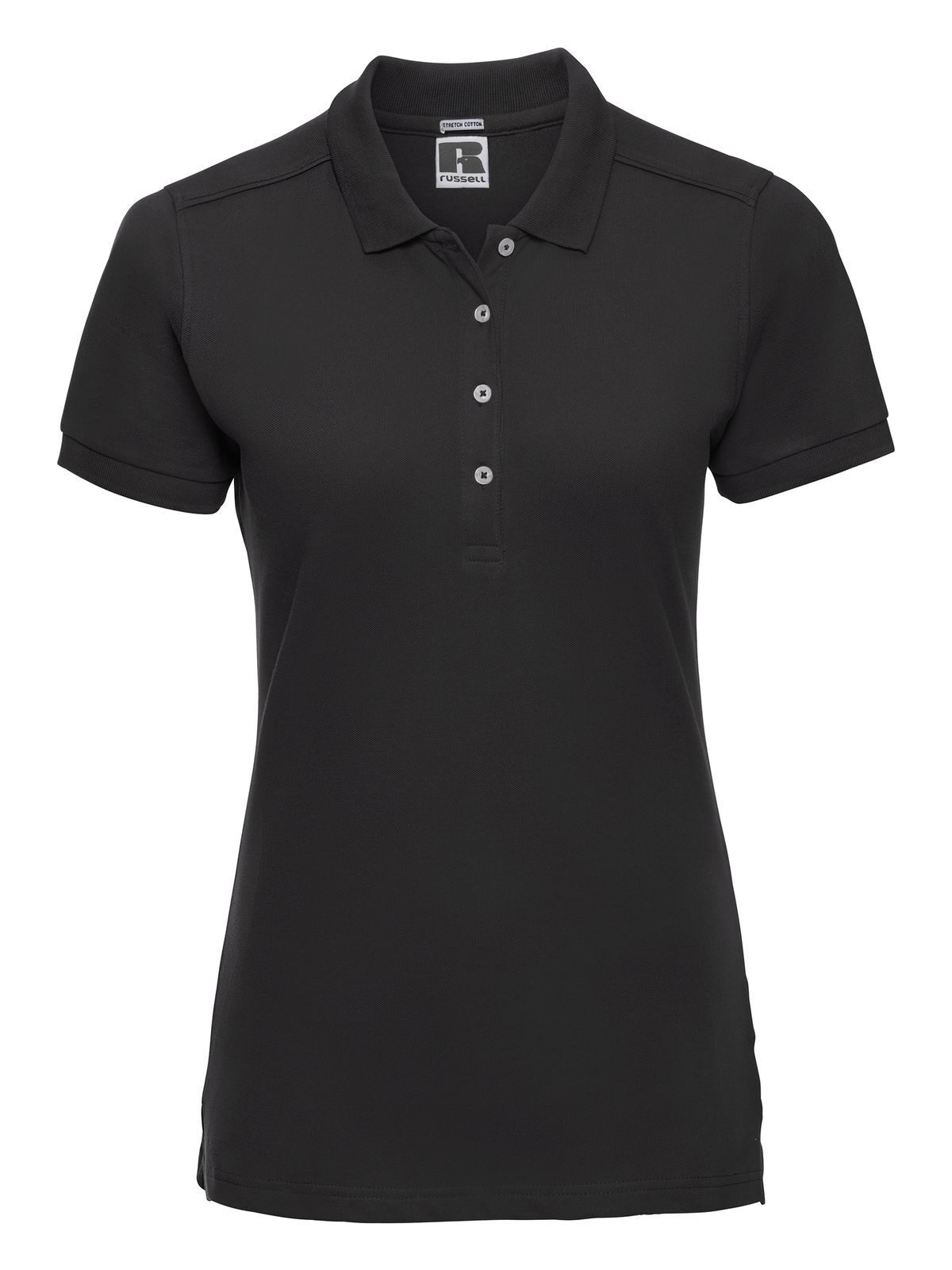 Ladies' Fitted Stretch Polo - 36 - Black