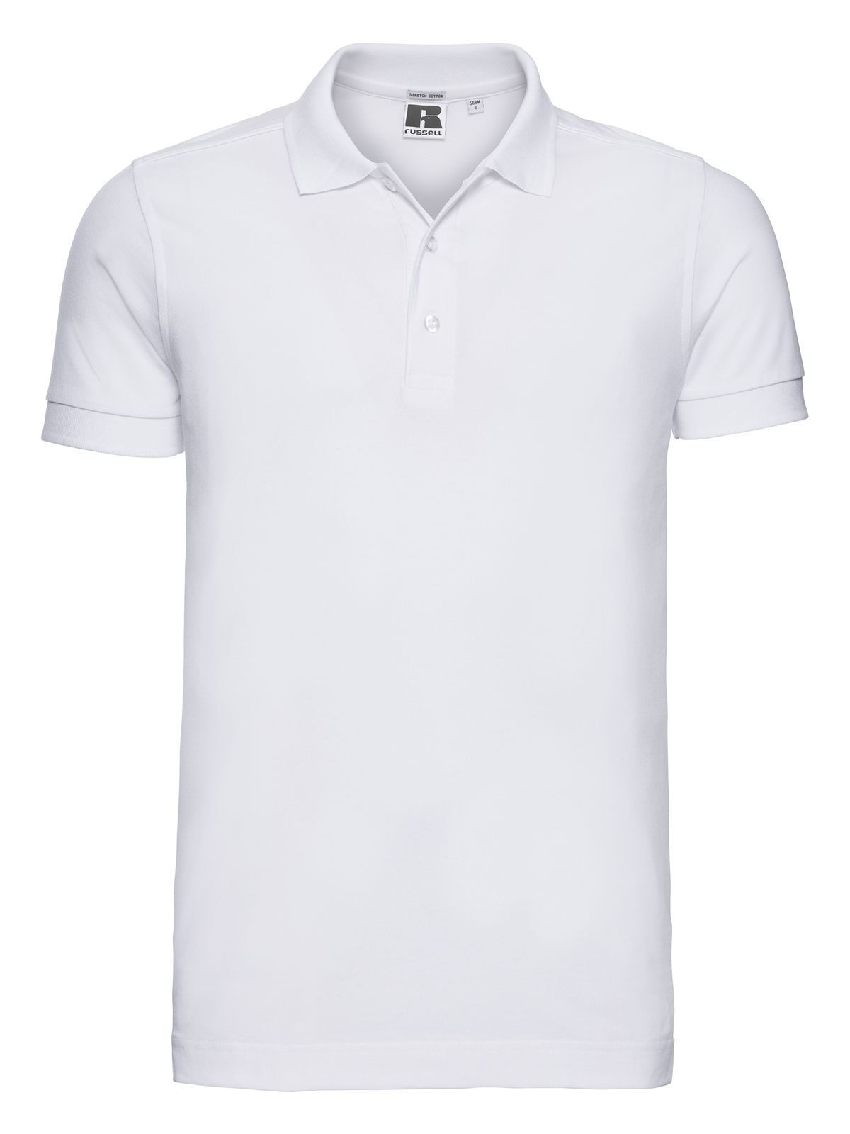 Men's Fitted Stretch Polo - 30 - White