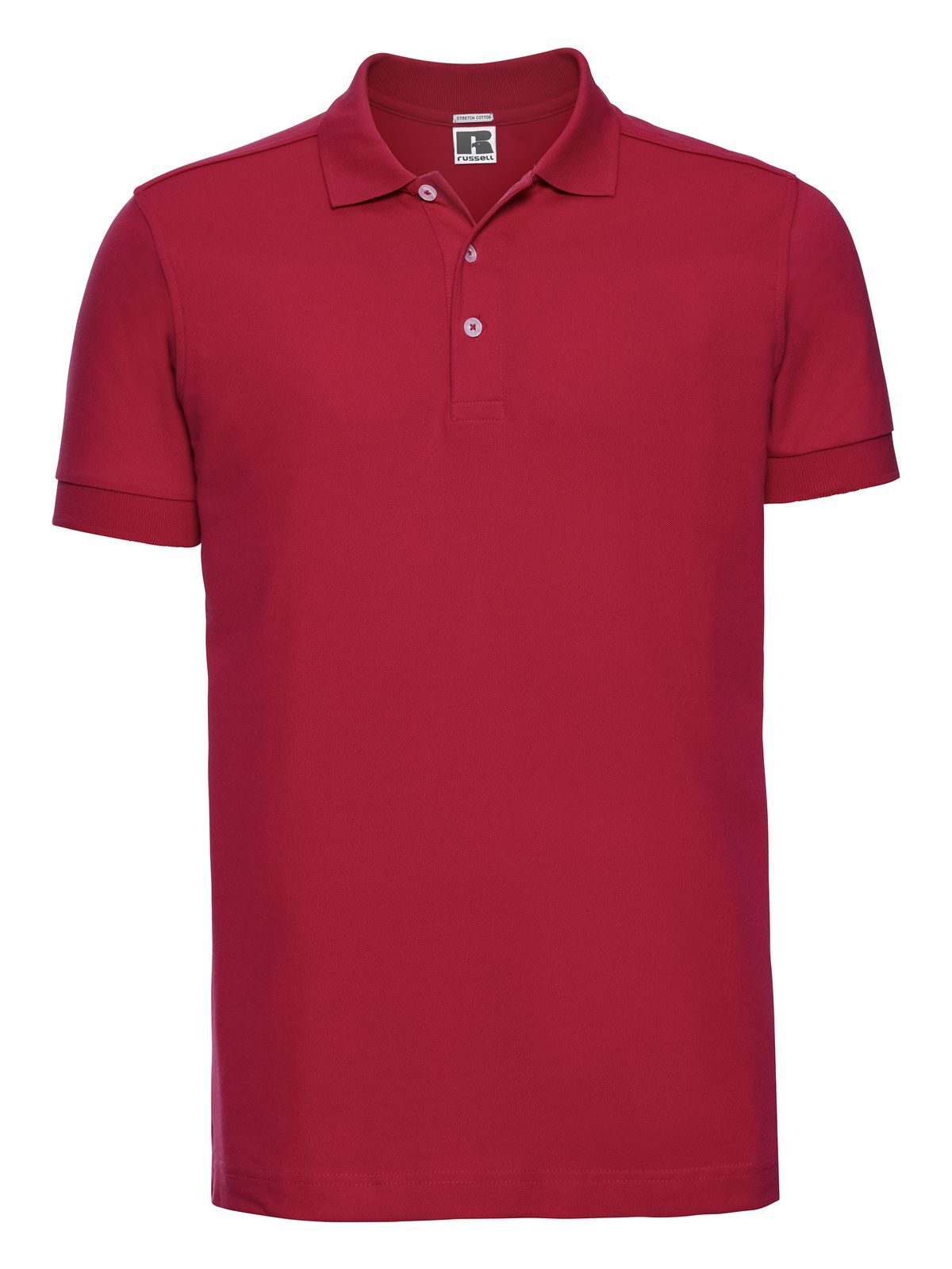 Men's Fitted Stretch Polo - CR - Classic Red