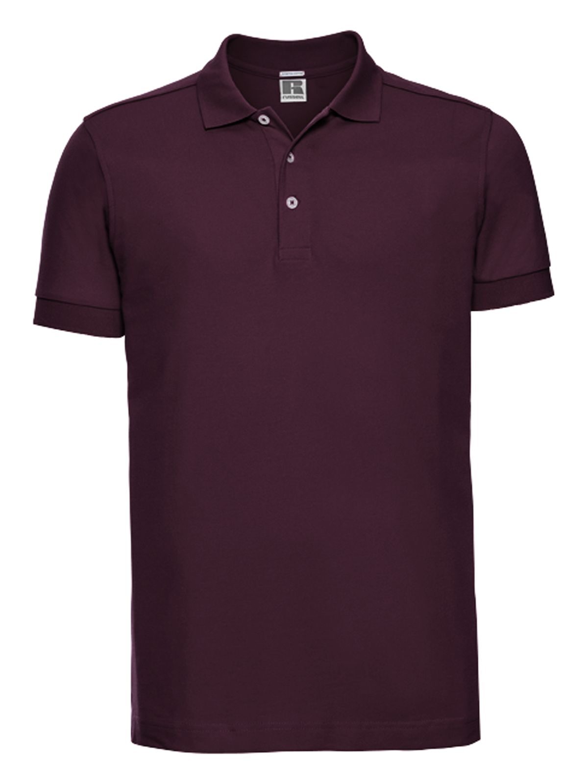 Men's Fitted Stretch Polo - 41 - Burgundy