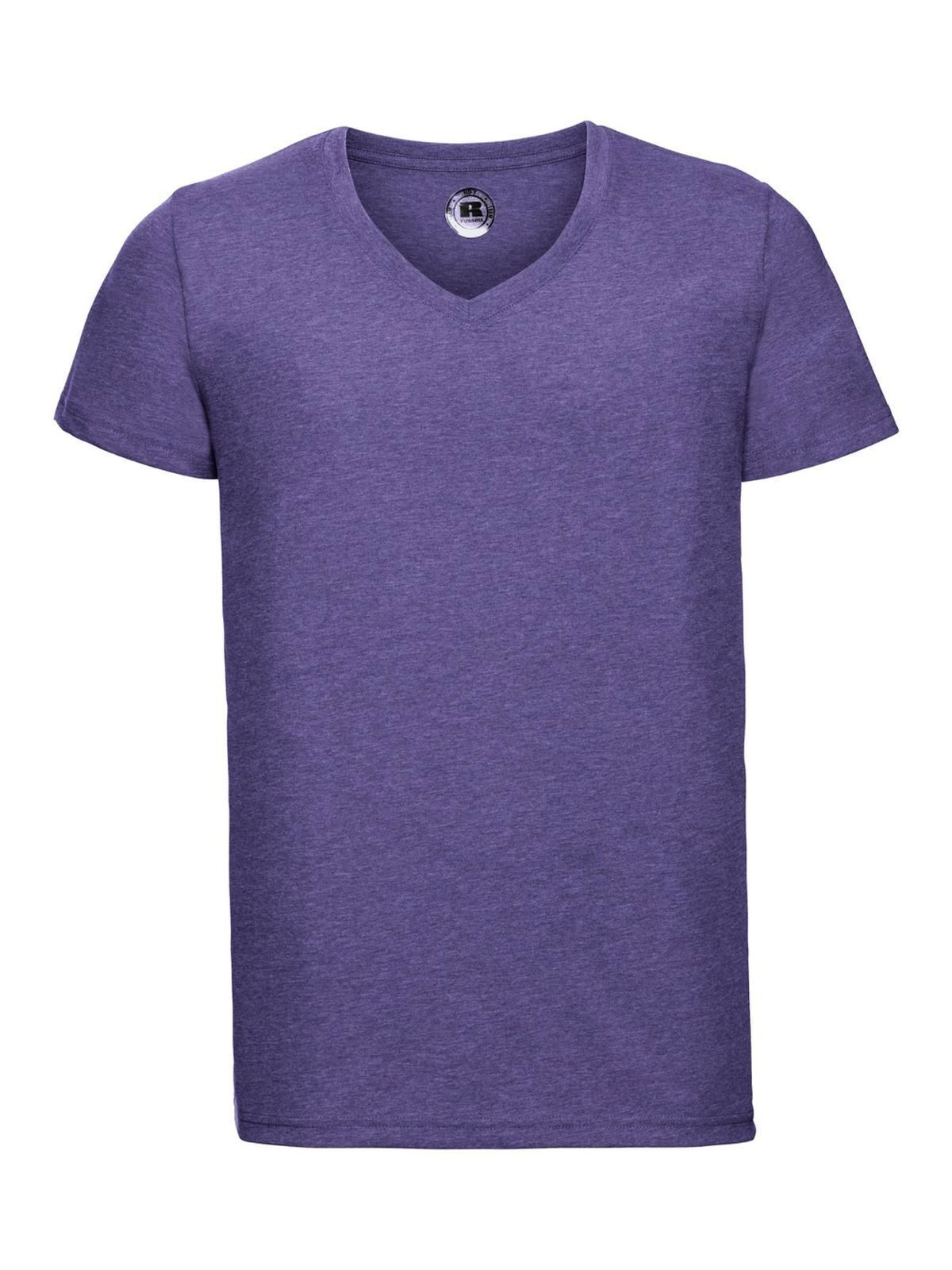 Men's V-Neck HD T - PZ - Purple Marl