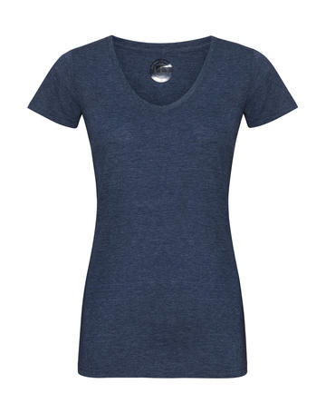 HD Slim scollo a V - N9 - Bright Navy Marl