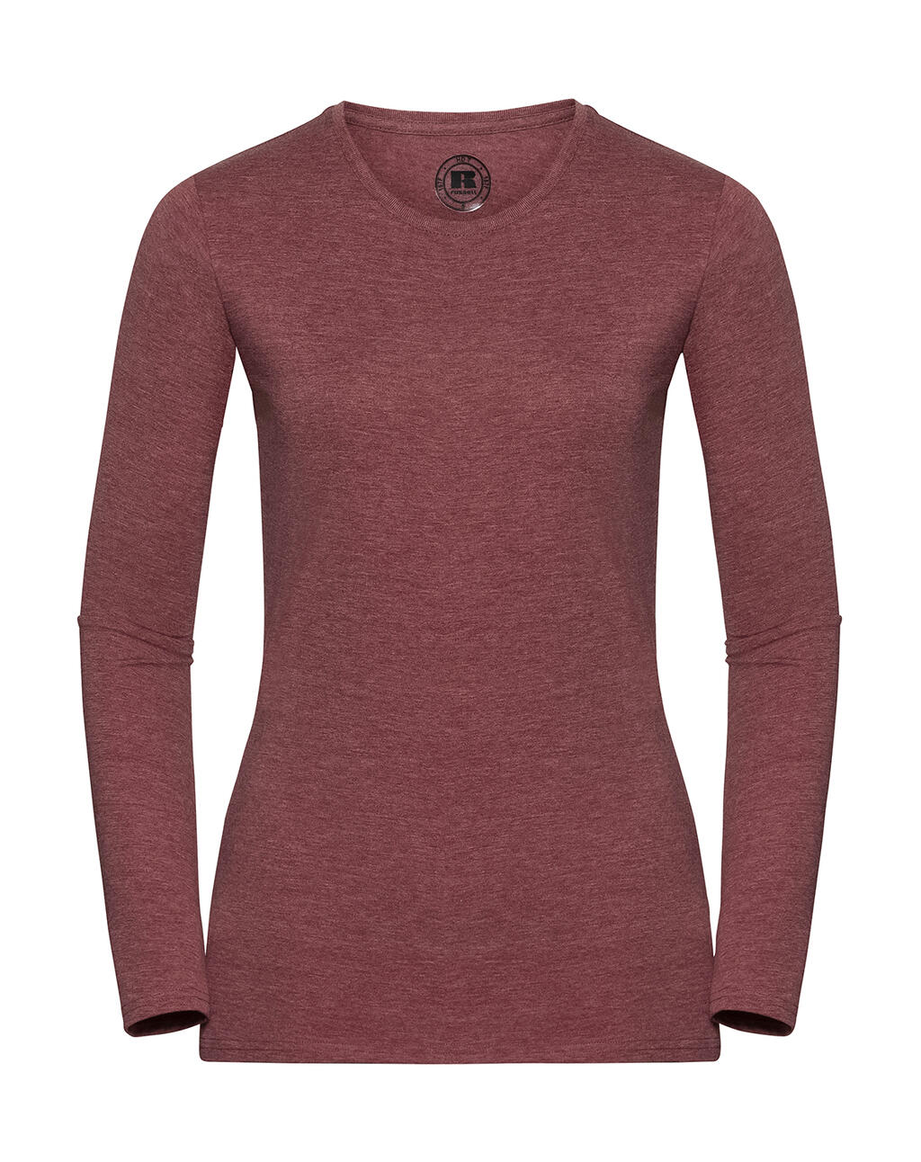 T-shirt donna HD maniche lunghe - Maroon Marl