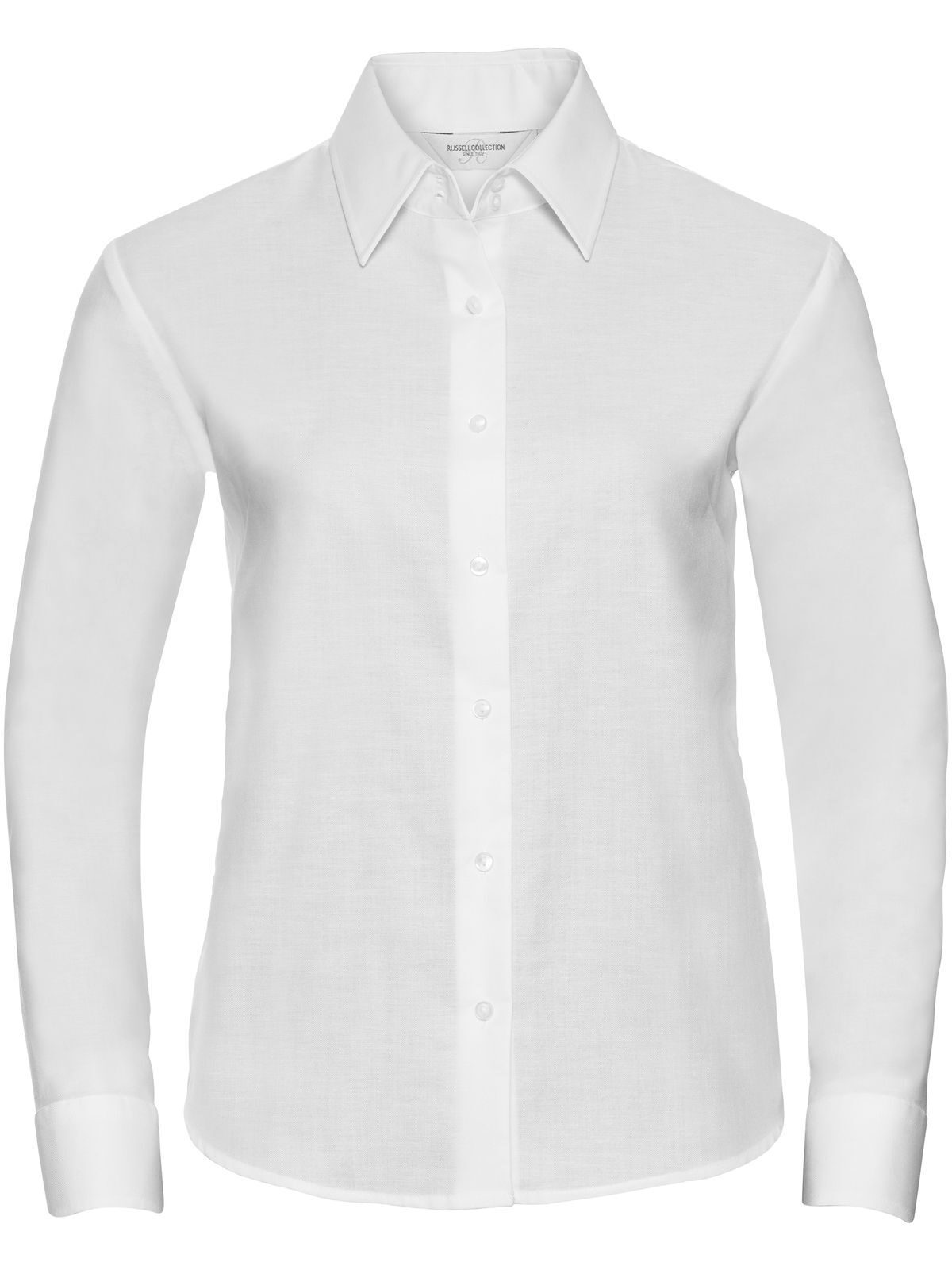 Ladies' Long Sleeve Tailored Oxford Shirt - 30 - White