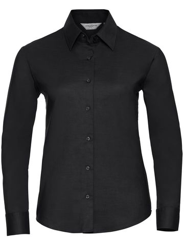 Camicia Oxford donna manica lunga - 36 - Black