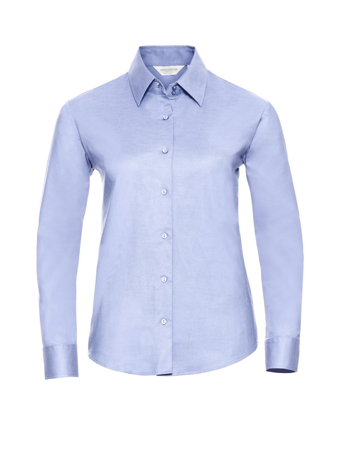 Ladies' Long Sleeve Tailored Oxford Shirt - OD - Oxford Blue