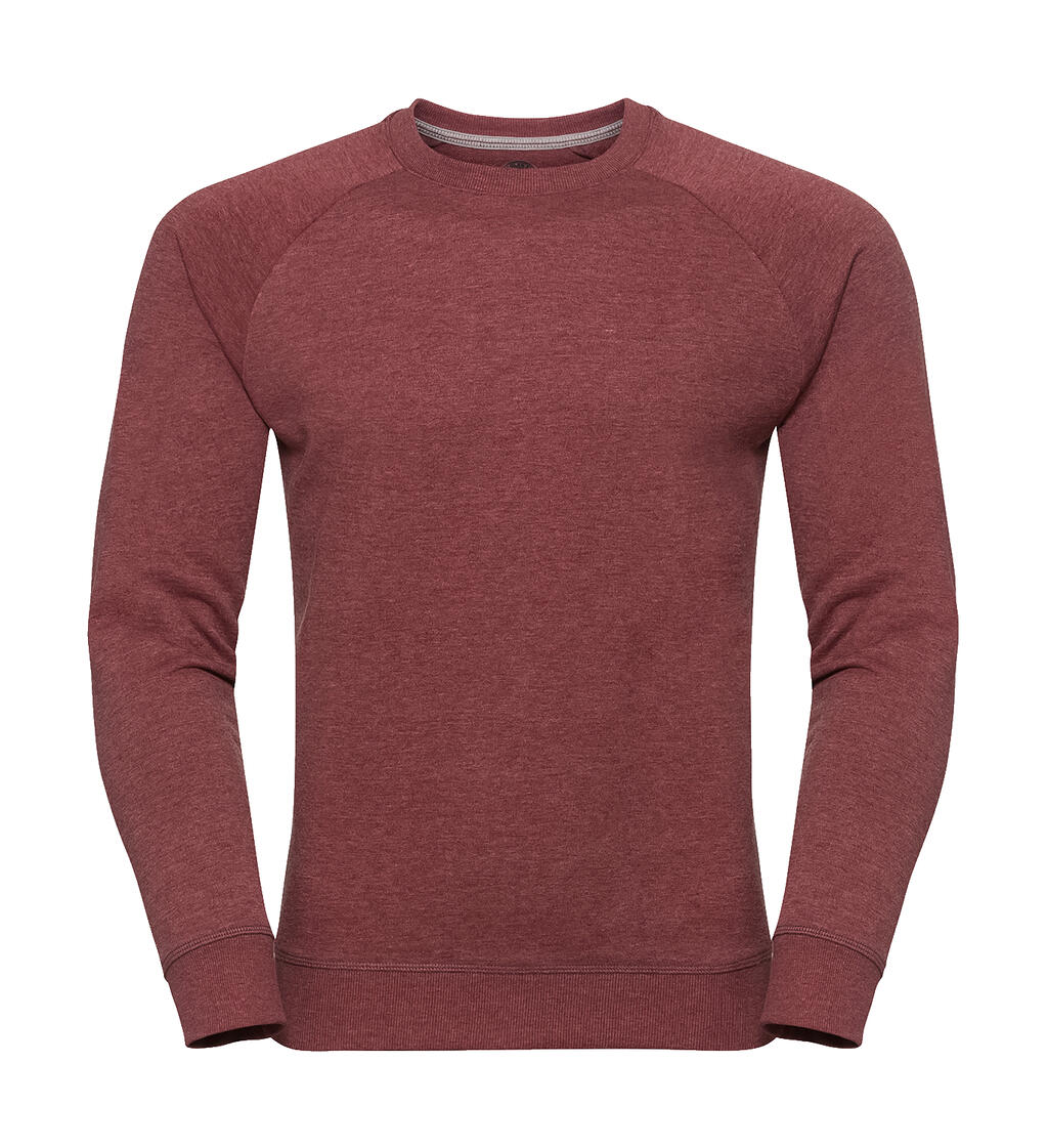 Felpa Uomo HD Raglan French Terry - Maroon Marl