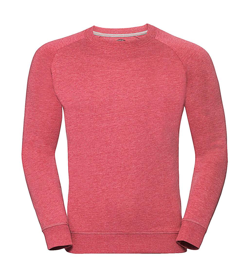 Felpa Uomo HD Raglan French Terry - RM - Red Marl