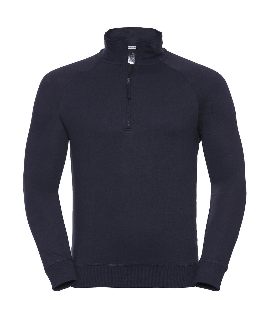 Felpa Uomo con zip 1/4 HD Fench Terry - FN - French Navy