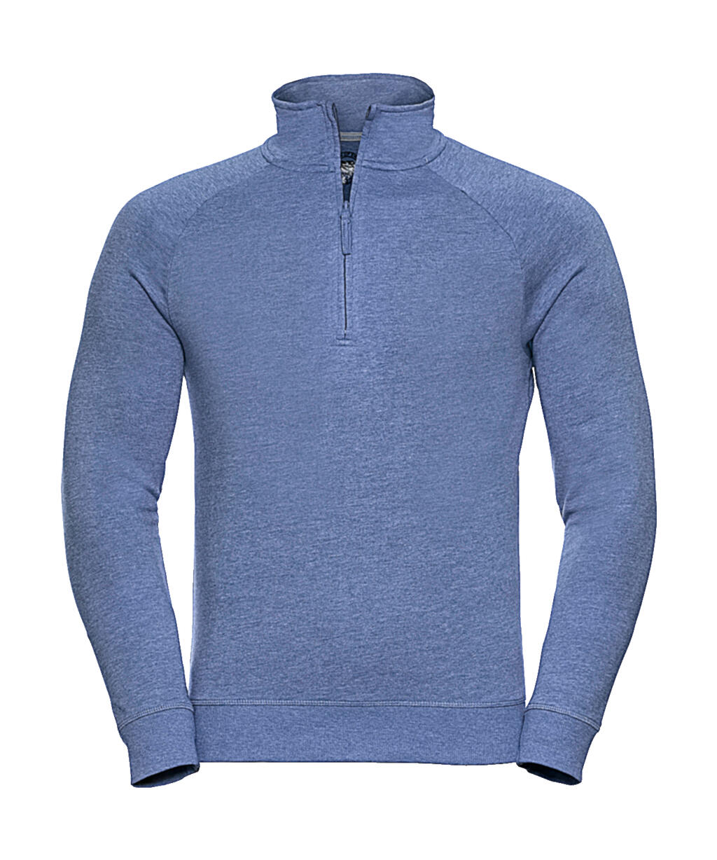 Felpa Uomo con zip 1/4 HD Fench Terry - M3 - Blue Marl