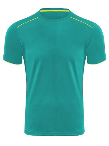 Bicolor performance t-shirt - LJYF - LIGHT JADE-YELLOW FLUO