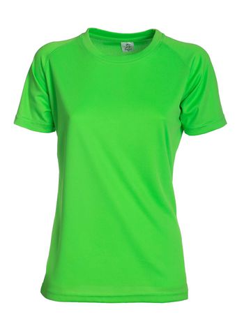 T-Shirt Running Women - GRFL- FLUO GREEN