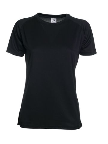 T-Shirt Running Women - BK-BLACK