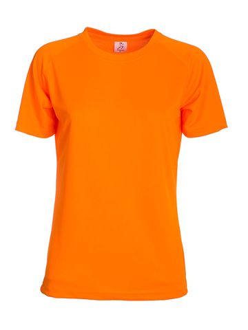 T-Shirt Running Women - ORFL-FLUO ORANGE