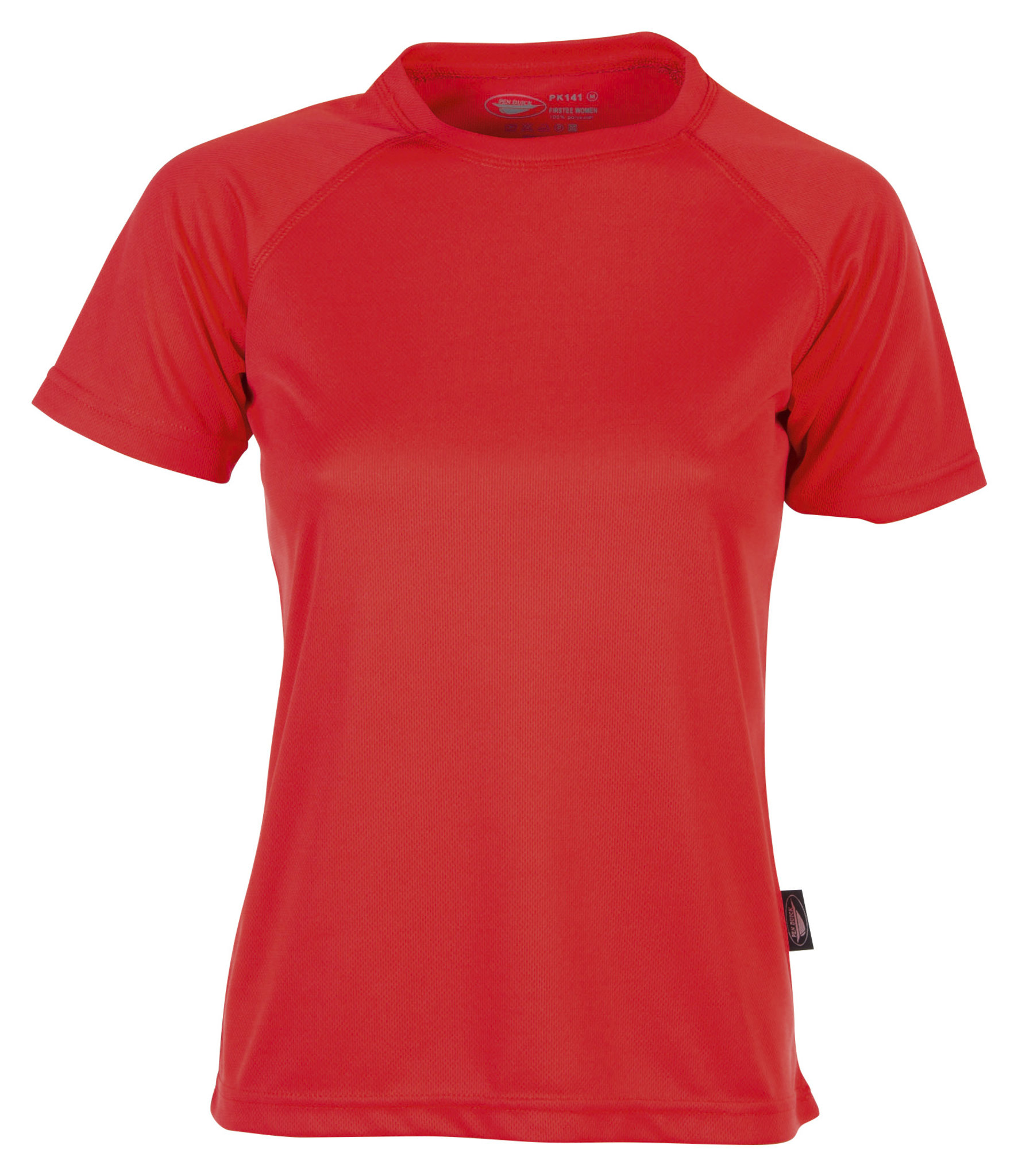 Firstee Donna Maglia Sport G/C M/C 100% Pol. 140gr Atoll XS - RD - Bright Red