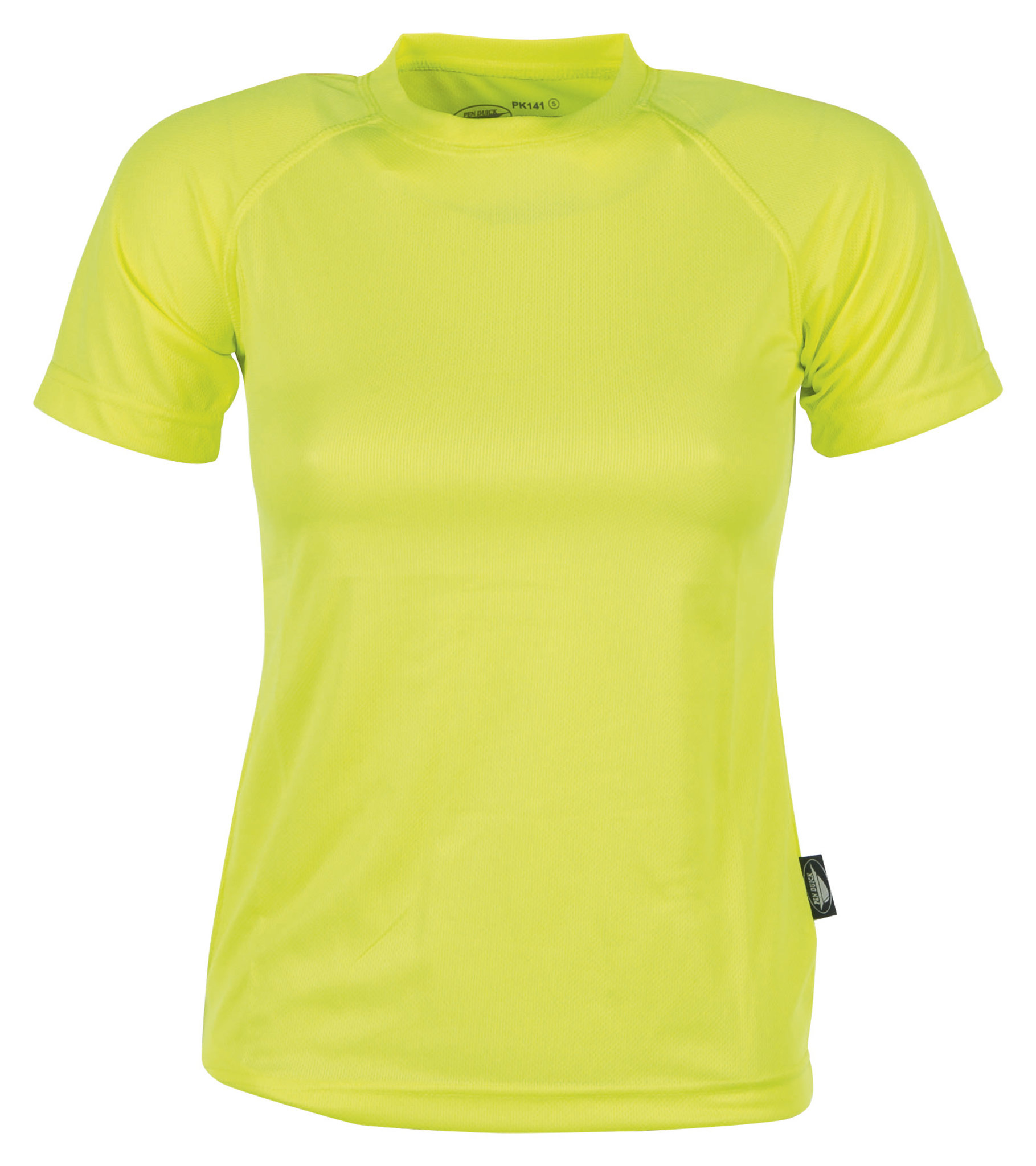 Firstee Donna Maglia Sport G/C M/C 100% Pol. 140gr Atoll XS - YE - Fluorescent Yellow