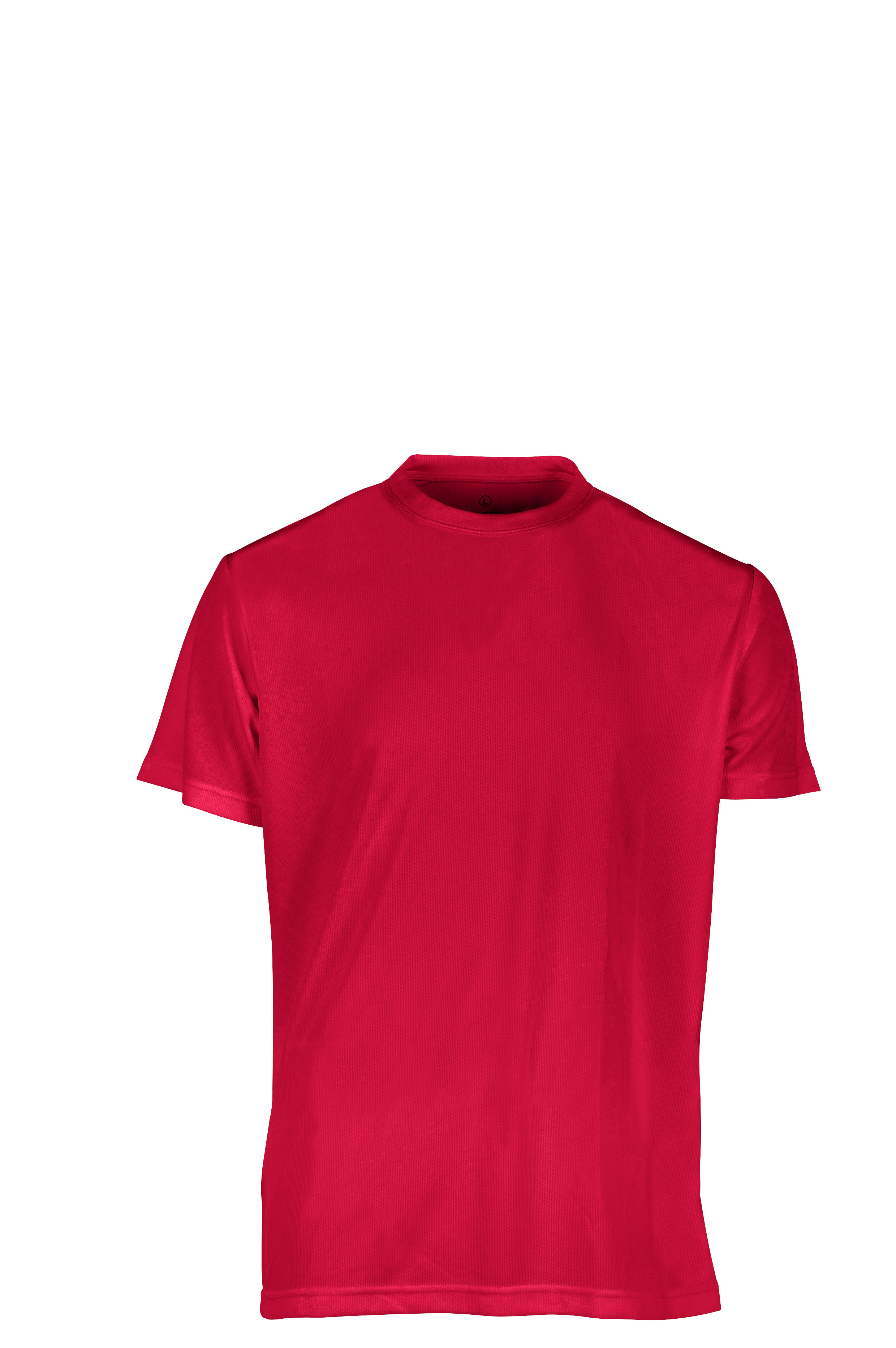 Maglia Sport G/C M/C 100% Pol. 130 gr/m2 Aqua XXS - RD - Bright Red