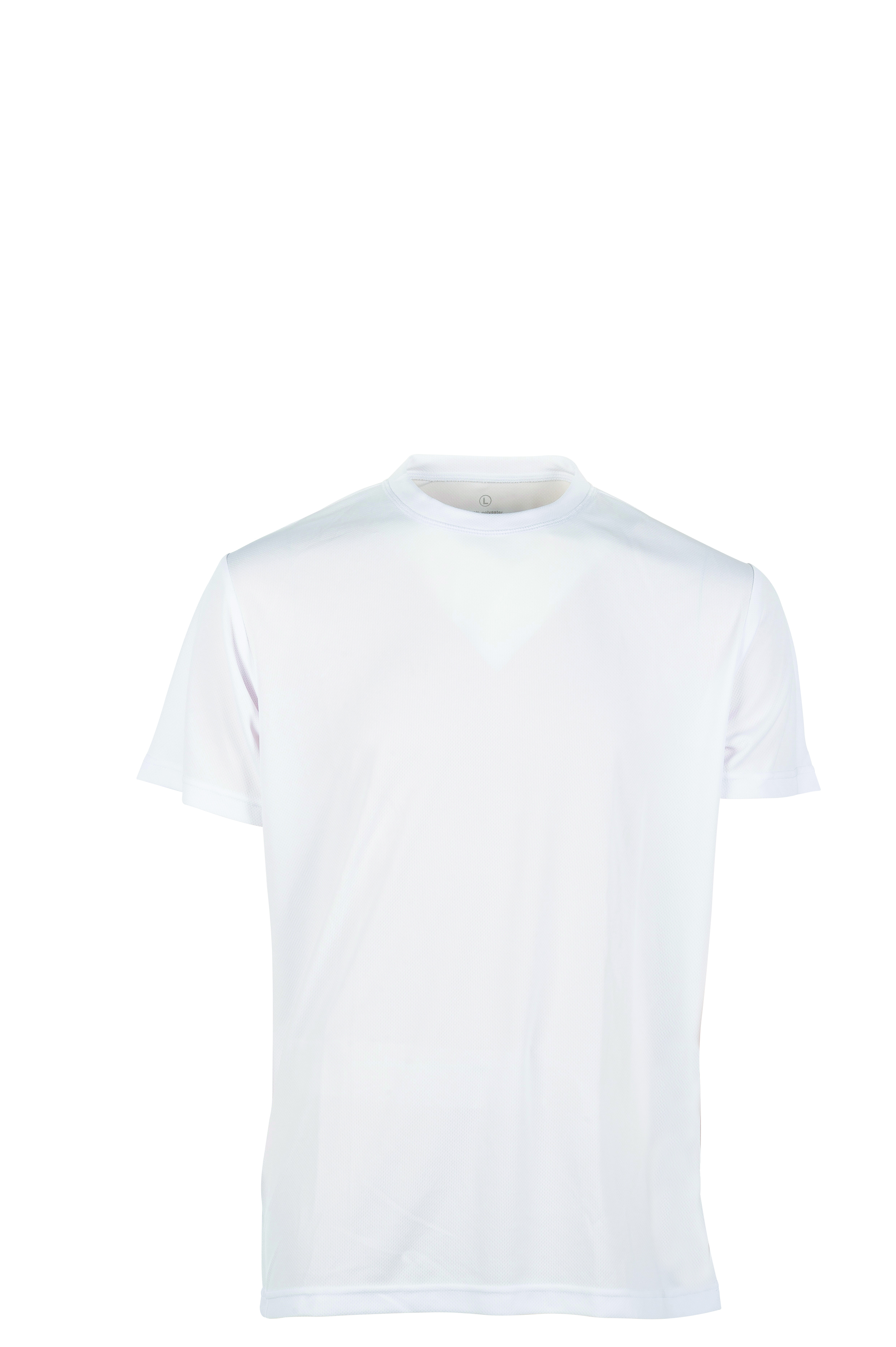 Maglia Sport G/C M/C 100% Pol. 130 gr/m2 Aqua XXS - WH - White